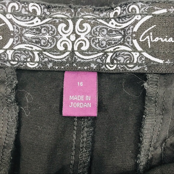 Gloria Vanderbilt Straight Leg Pants, Black, 16S - Picture 5 of 7